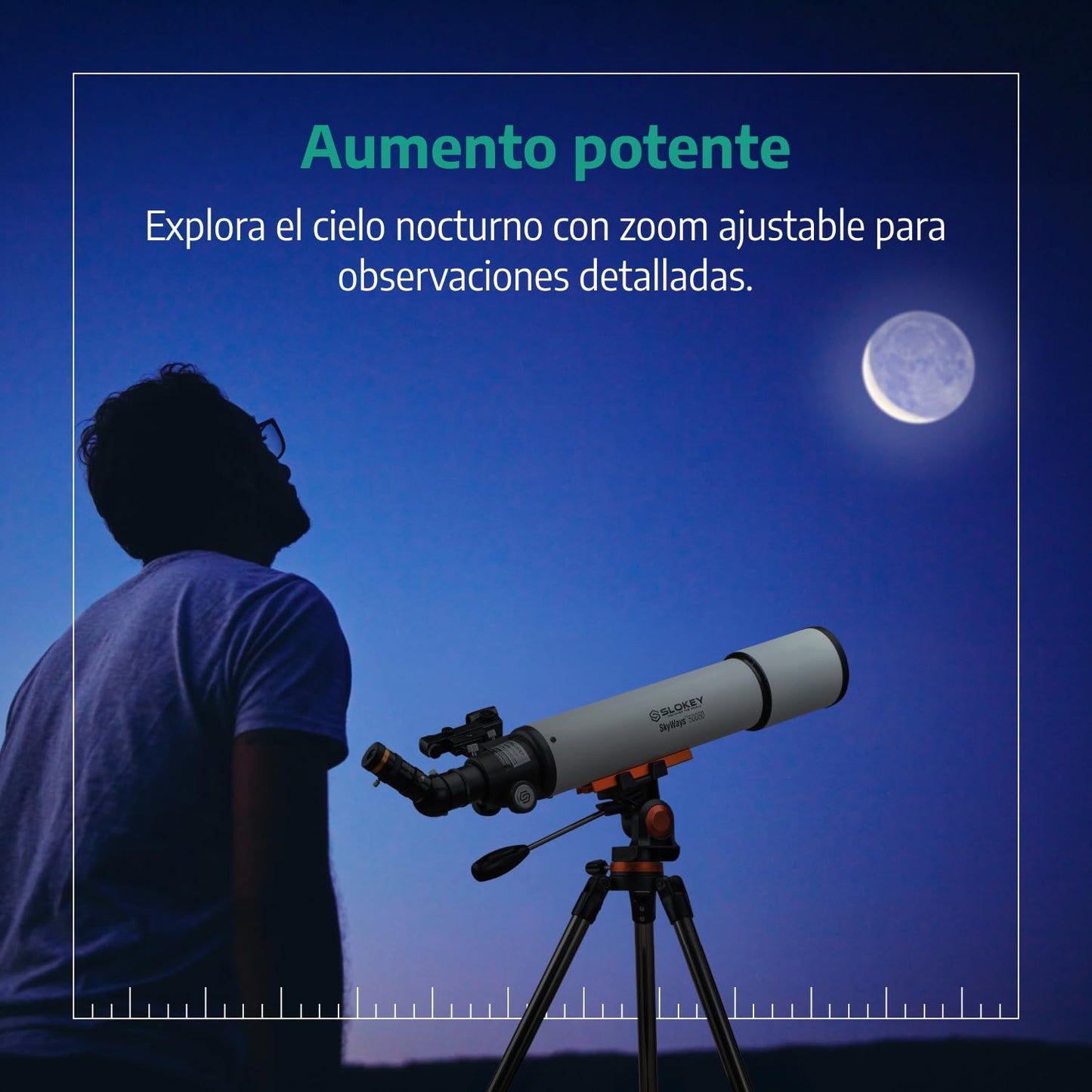 Telescopio 80 mm – Portátil, 25x-250x, Niños y Principiantes